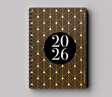 Fotodiár autorský - Miniivet - Boho diár - Lotos- hnedá